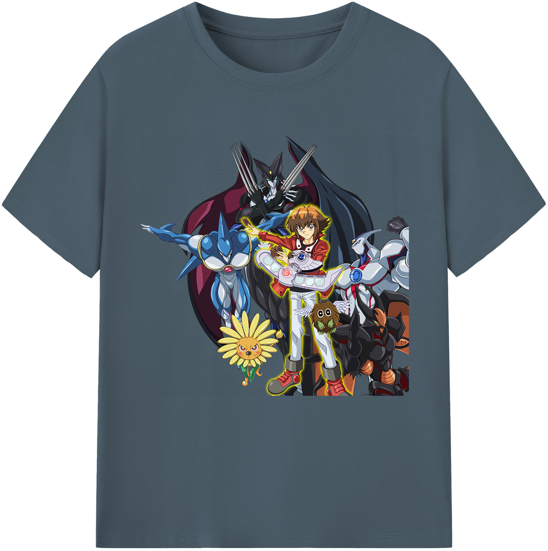 （画像用） 遊☆戯☆王 Yu-Gi-Oh! 綿100％半袖Tシャツ（フロントプリント）